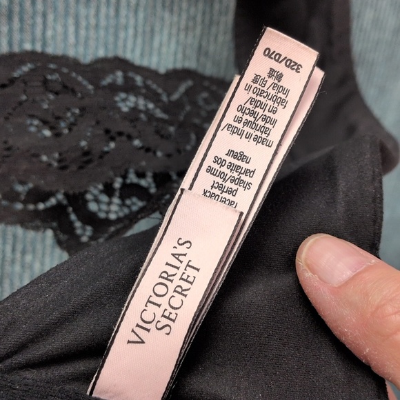 Victoria's Secret Body By Victoria Front Clasp Lace Racerback Bra Size 32D - Picture 11 of 16